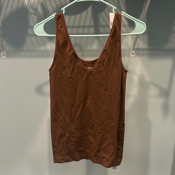 NWT Jcrew brown layer tank - Picture 2 of 6